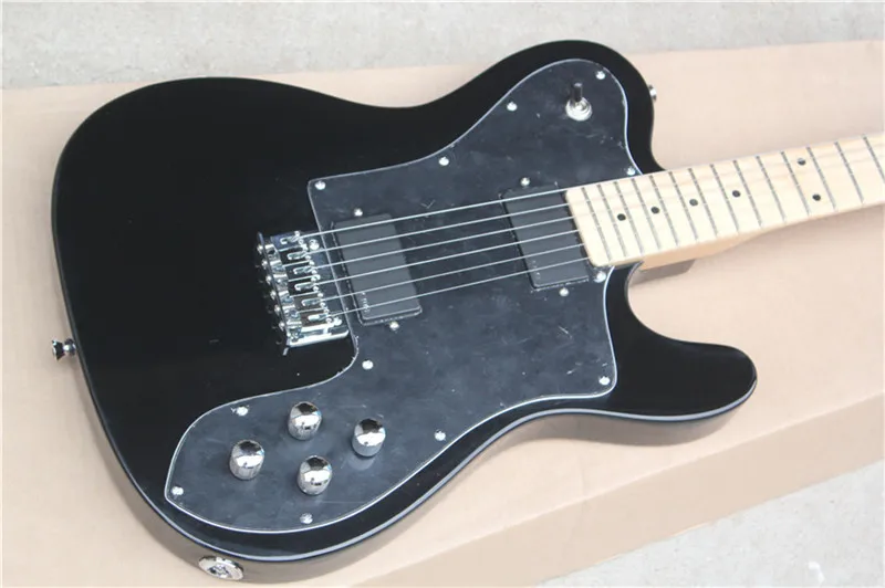 

China guitar factory custom new black tl Electric Guitar Active pickups in stock Free shipping 531