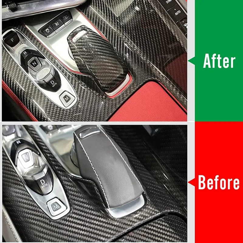 Ручка переключения передач из углеродного волокна для Corvette C8 Z06 Z51 2020 2021 2022 2023