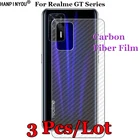 3 шт.лот для Realme GT 2 Pro Neo 2 Neo2T Flash Master Explorer 3D противоскользящая задняя пленка из углеродного волокна защитная наклейка