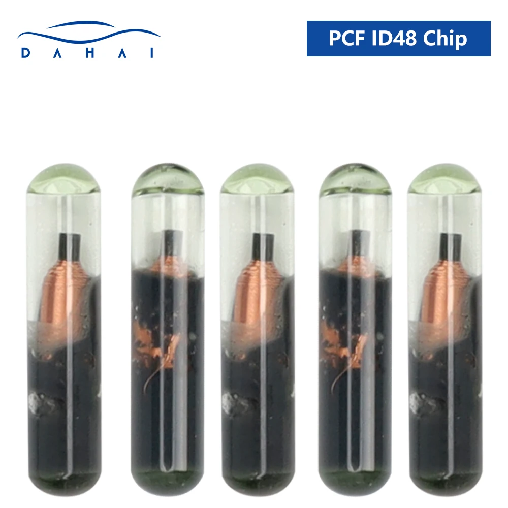 Стеклянный транспондер dahai ID 48 10 шт. ID48 OEM VVDI T6 чип для Volkswagen Audi Seat Skoda Honda/