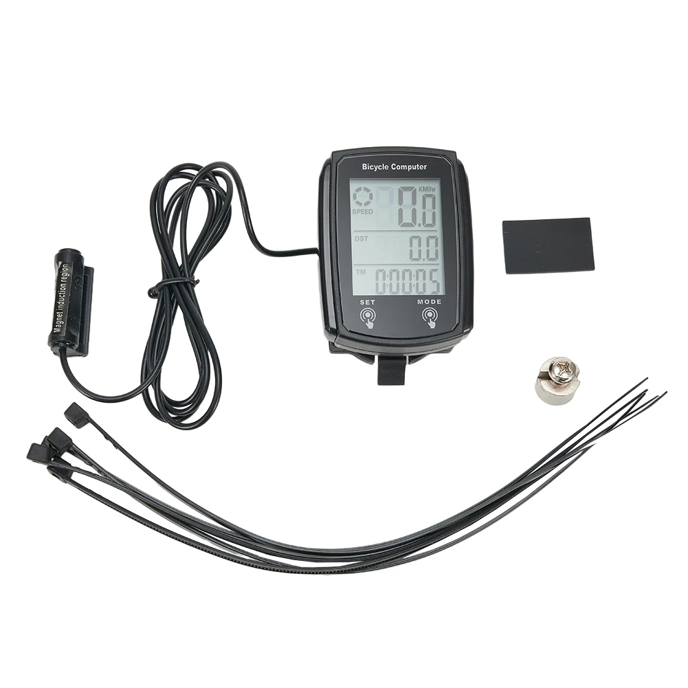 Водонепроницаемый перезаряжаемый велосипедный фонарь со спидометром и