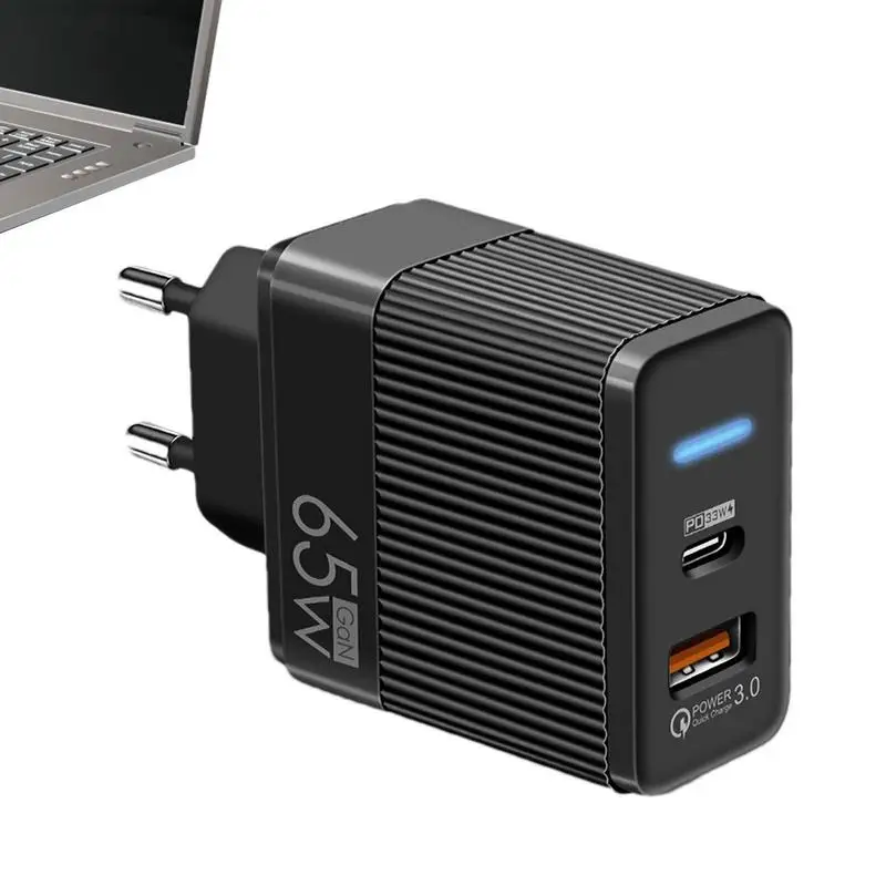 

Quick Charge QC3.0 65W Charger Overheat Protection Mobile Phone LED Fast Charger For Mobile Phone Laptop
