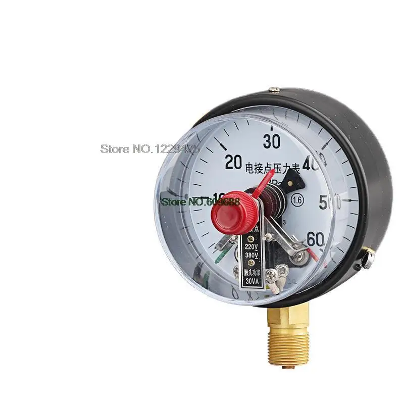

Electric Contact Pressure Gauge YXC100 Upper And Lower Oil Hydraulic Water Pressure 30VA Magnetic Contactor