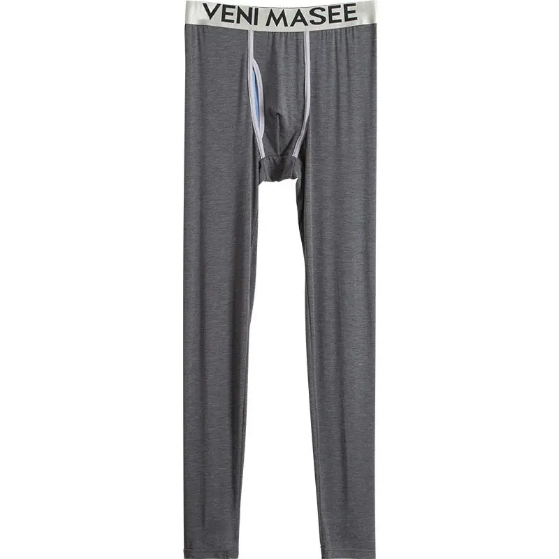 Man Modal Thermal Underwear Long Bulge Pouch Lingerie Breathable Skinny U-Convex Winter Warmer Boxers Outdoor Bottoms Leggings