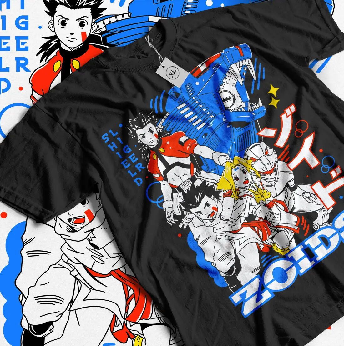 Футболка Zoid Серия Geno Psychogeno Saurer Аниме Zoids ДинозаврыПодарочная рубашка