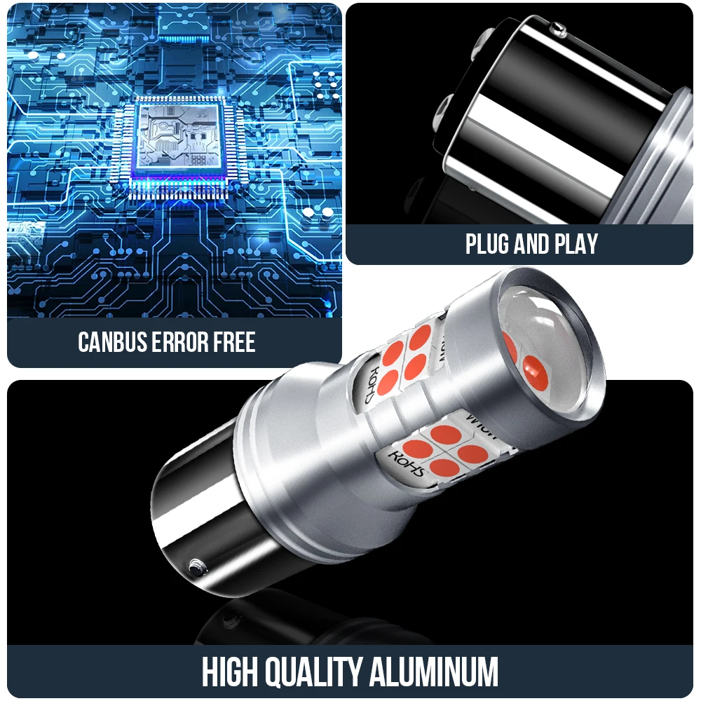 Светодиодсветильник лампа Canbus P21/5W 1157 BAY15D для Lada Granta 2190 2011-2018 Largus Priora 2171 Vesta 2015-2021 XRAY