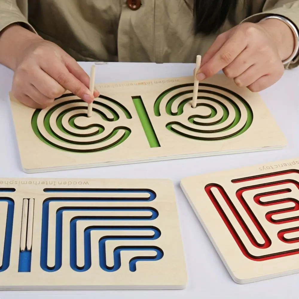 sterowanie trajektorką lewy prawy łamigłówka koordynacja mózgu dłoni pióro ruch zabawki do treningu trening ostrości edukacyjny