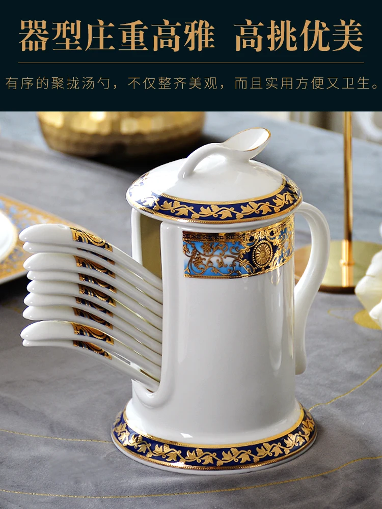 Легкая Роскошная рельефная посуда палочки для еды слив в бочонка с крышкой