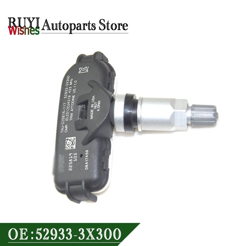 Датчик контроля давления в шинах для Hyundai Elantra, 1 шт., 433 МГц, 52933-3X300, 529333X300, 52933-4V000, датчик контроля давления в шинах для Hyundai Elantra [HD], [MD], 2006-2015