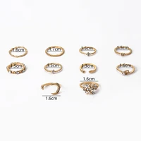 star rings vintage crystal moon gold jewellery punk bohemian accessories women gifts %d0%ba%d0%be%d0%bb%d1%8c%d1%86%d0%b0