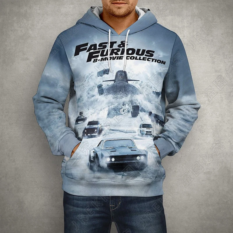 

America Road Racing Car 3D Print Hooded Sweatshirts Men Women Fast Furious Hoodies Oversized Autumn Handsome Teenager Clothes