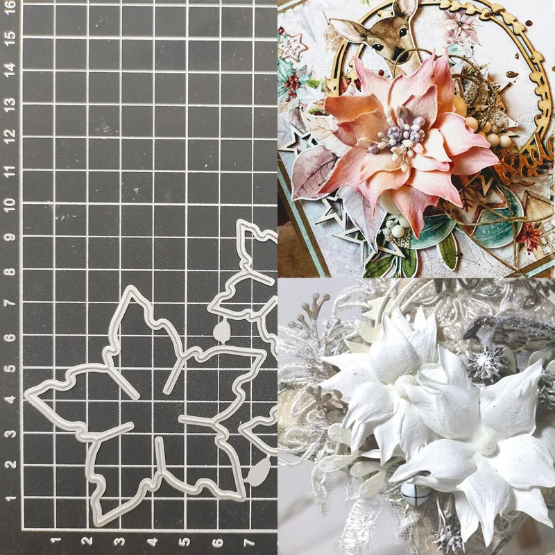 Металлический трафарет для вырезания цветов альбом рукоделия бумажная карта