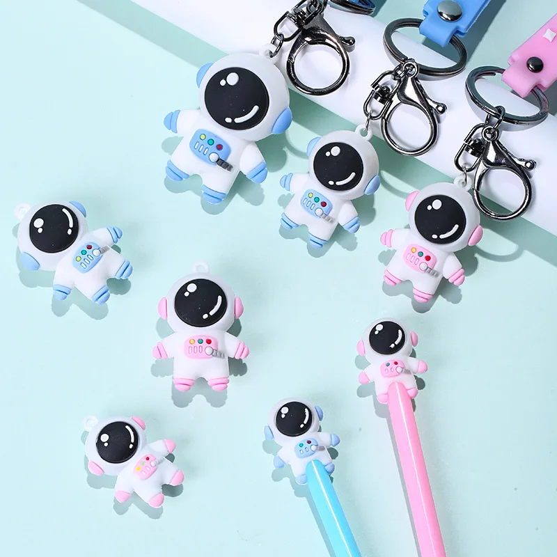 

Creative Cute soft glue Astronaut keychain Car Keychain Creative Bag Charm Accessories astronauta cute keychain