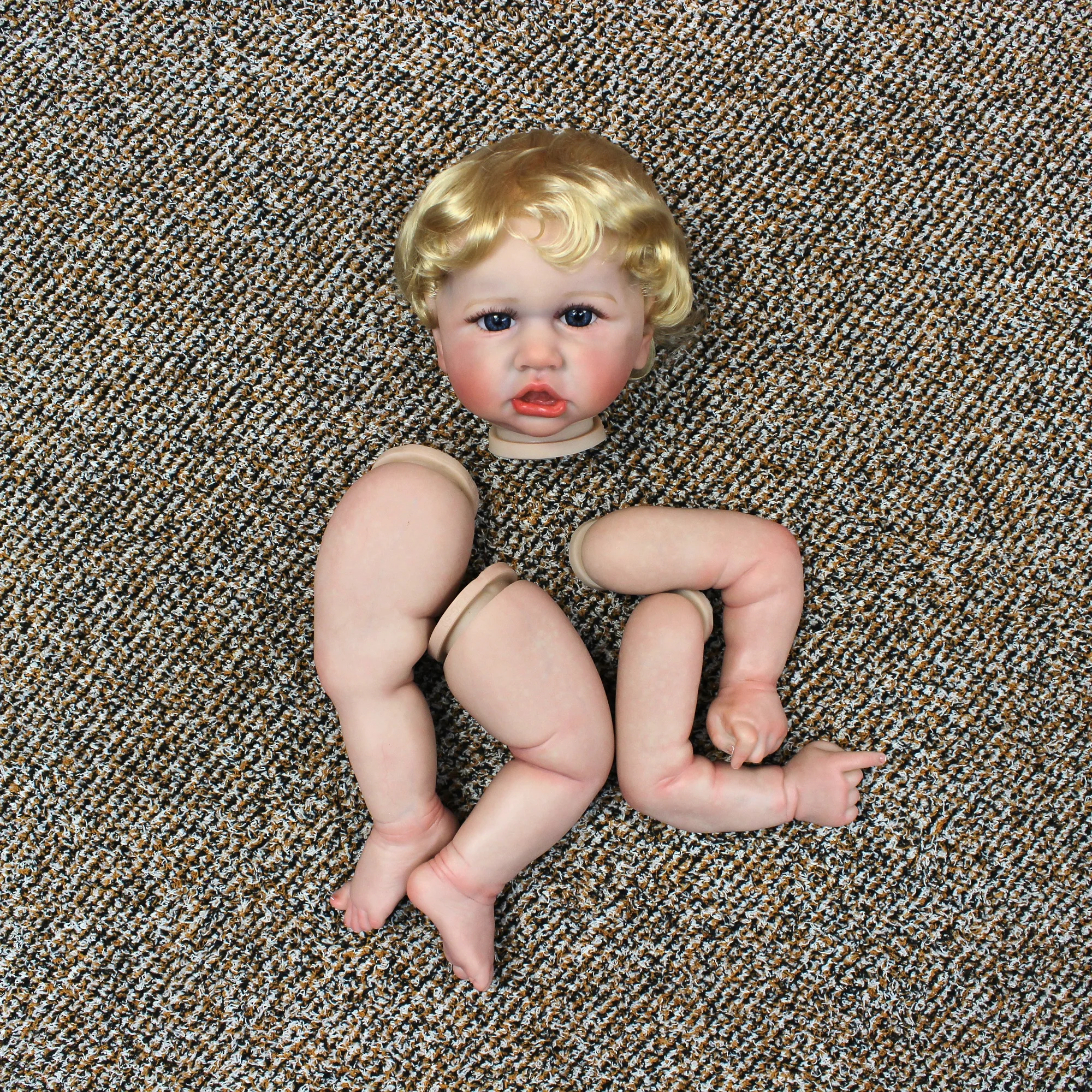 Кукла Реборн Saskia 18-20 Дюймов Виниловый Реалистичный Комплект С Укорененными