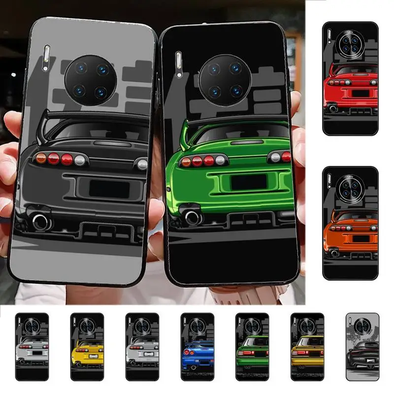 

Sports Car Phone Case for Huawei Mate 20 10 9 40 30 lite pro X Nova 2 3i 7se