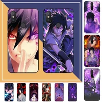 bandai anime naruto uchiha sasuke phone case for redmi note 8 7 9 4 6 pro max t x 5a 3 10 lite pro