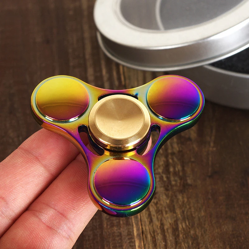 

Fingertip gyroscope alloy metal fingertip gyroscope color decompression toy boys' primary school students' decompression gift