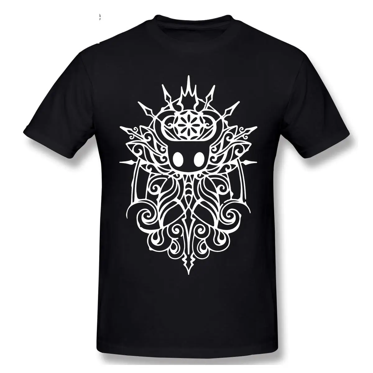 

High Quality O-Neck 100 Cotton Hollow Knight Tribal White T-shirt Hollow Knight Sleeve Short T Shirt Tee