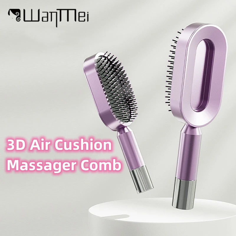 

3D Airbag Massage Hair Comb For Women Hair Brush Air Cushion Self Cleaning Hairbrush Anti-Static Hairbrush Wet Dry Curly Hair