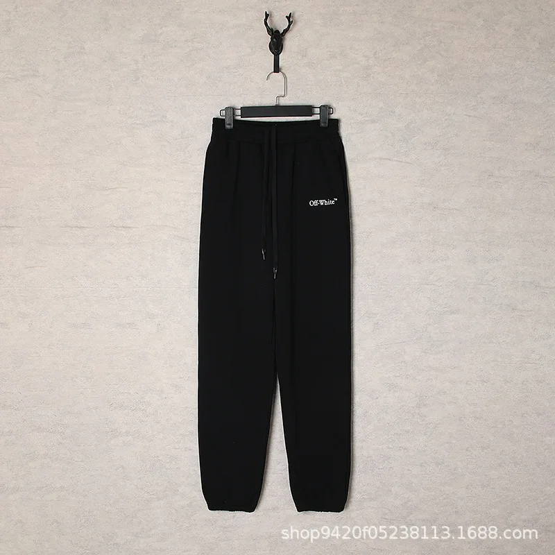 

OFF WHITE 2024 Fashion 1:1 New Fall and Winter OW Oil Painting Arrowhead Series Casual Pants for Men and Women