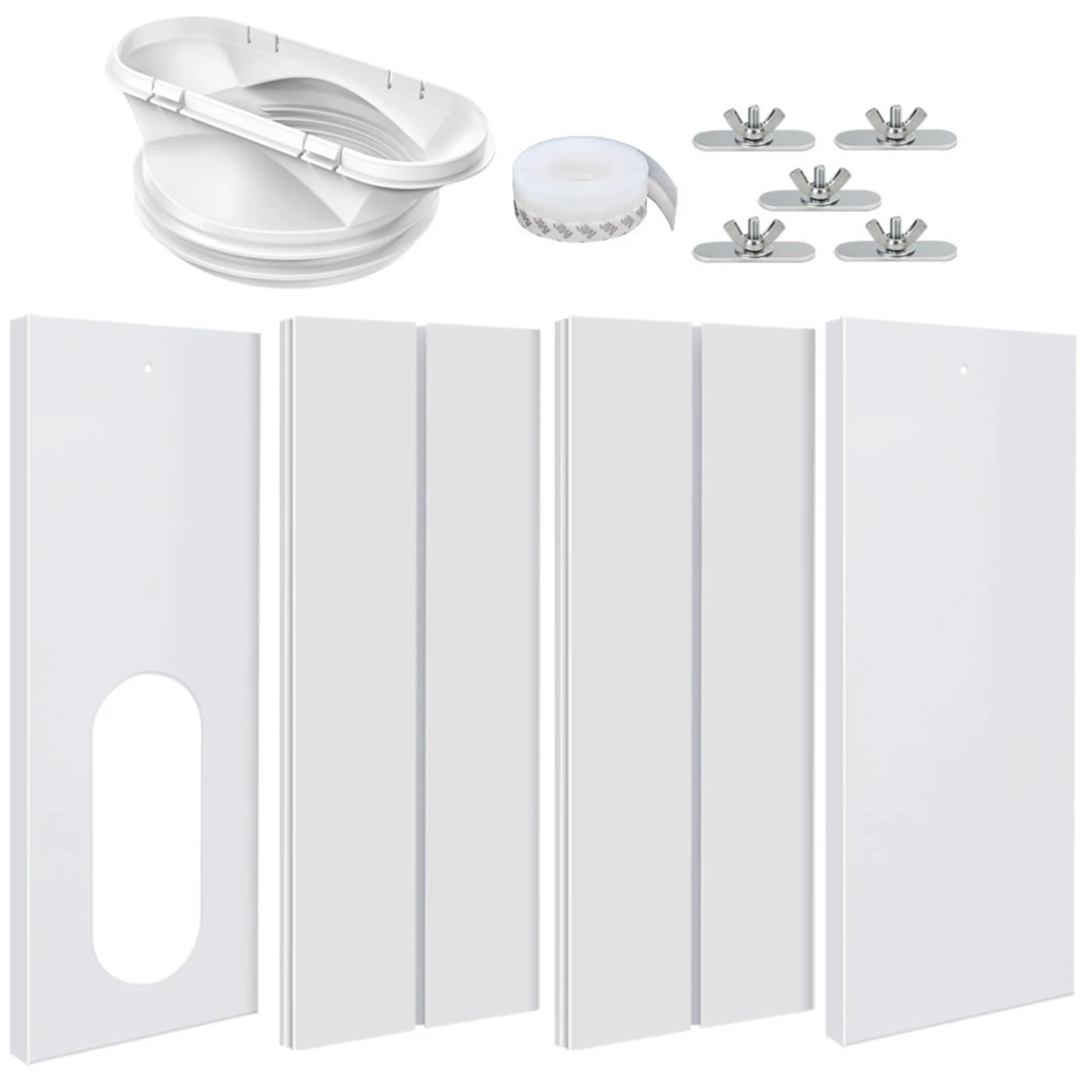 

Portable Air Conditioner Window Kit Sliding Window Air Conditioner Sliding Window AC Vent Kit With 4 Adjustable Sliding Seal