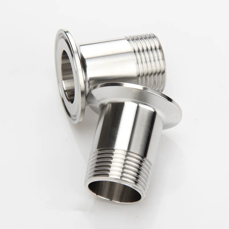 

Adapters for Heater Sanitary Stainless Steel SS304 Male Threaded Ferrule Pipe Fittings Tri-Clamp (DN15-DN50)