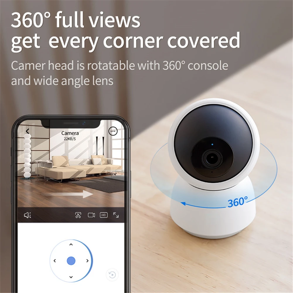 

Ip-камера видеонаблюдения 019, Wi-Fi, 2K HD, 360 °
