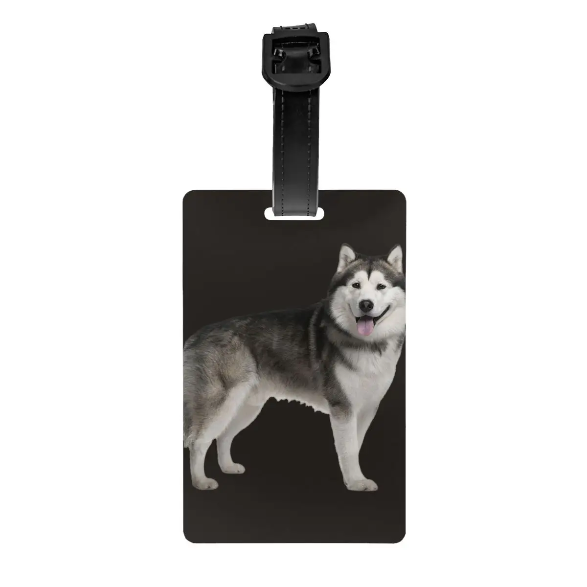 

Siberian Husky Luggage Tag Alaskan Malamute Dog Suitcase Baggage Privacy Cover ID Label