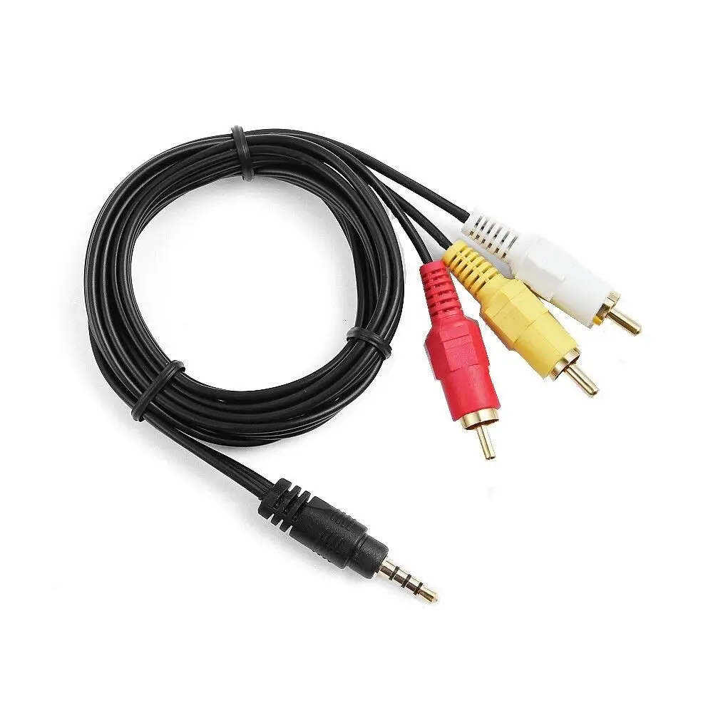 

AV Cable 4 lines 3 in1 6/12/24 cm used in Spain Satellite set-top box Clines server