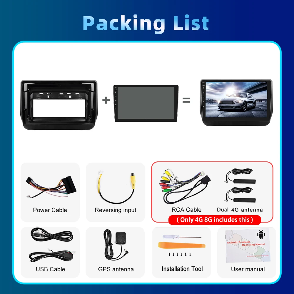 Автомагнитола Podofo 2DIN Android 8 + 128 ГГц для Hyundai H1 2017-2019