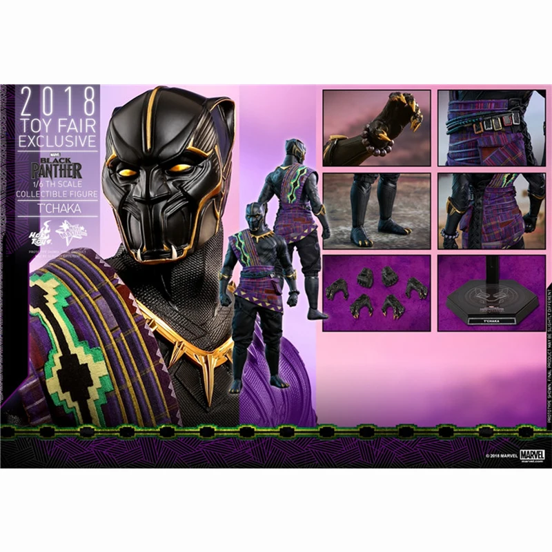 

In Stock Original Hottoys HT 1/6 T'Chaka The Great Black Panther MMS487 Marvel Anime Action Figures Collection Model Toys
