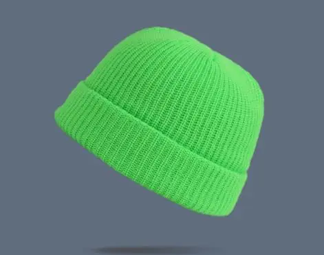 

Autumn and winter solid color knitted hat fashion warm hat 2022 grey