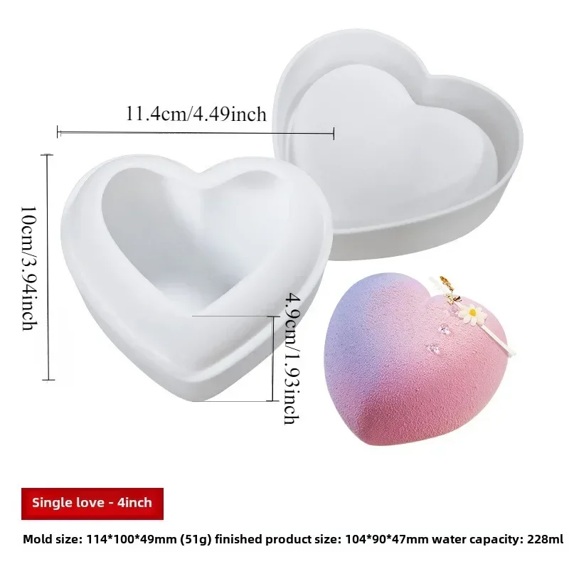 

Силиконовая форма для выпечки в форме сердца