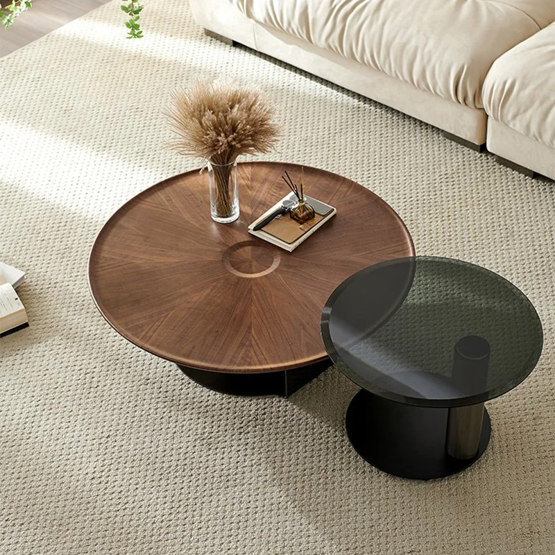 

Wood Console Coffee Tables Living Room Nordic Japanese Vintage Coffee Table Organizer Designer Floor Table Basse Home Furniture