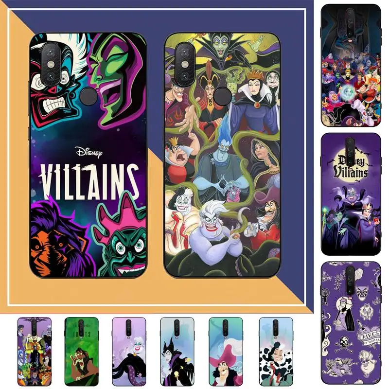 

Disney Villains Phone Case for Redmi Note 8 7 9 4 6 pro max T X 5A 3 10 lite pro