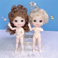 16cm bjd doll cute sweet face doll 13 joints movable 112 girl diy makeup material toys children birthday gift accessories new