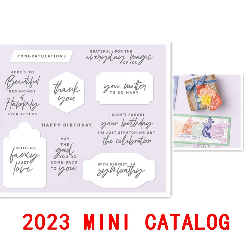 

SOMETHING FANCY Metal Cutting Dies and Stamp Set ForDIY Scrapbooking Paper Card Decoration Album Embossing Craft 2023 New