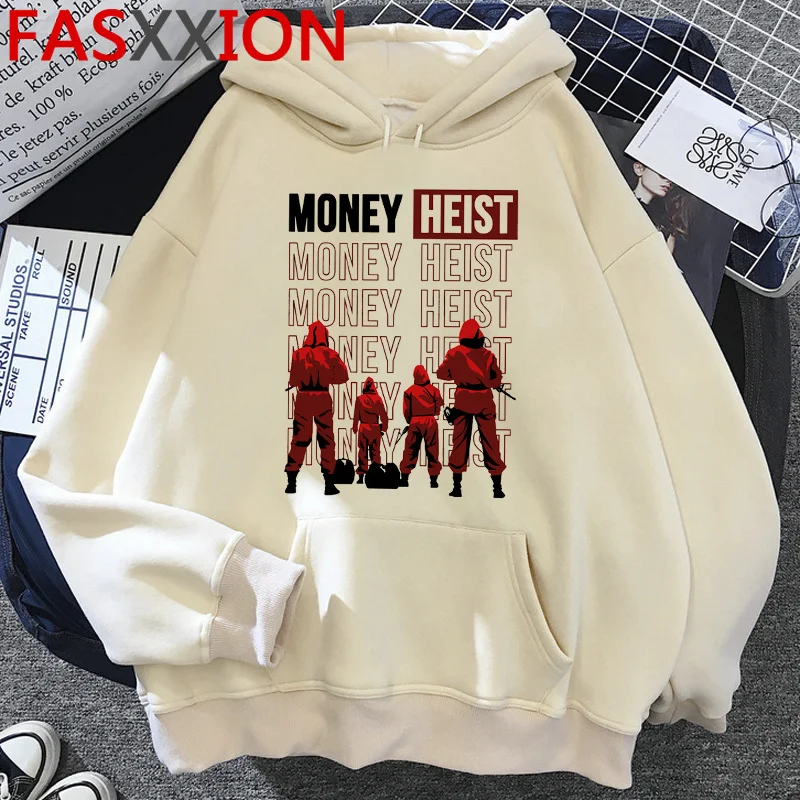 

Money Heist La Casa De Papel House of Paper Bella Ciao hoodies women anime Ulzzang printed female pullover clothing plus size