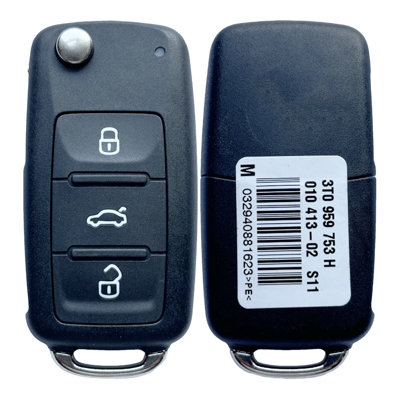 TX001063 для VW Skoda Flip Key 3 Button 433MHz ID48 3T0 837 202 H |