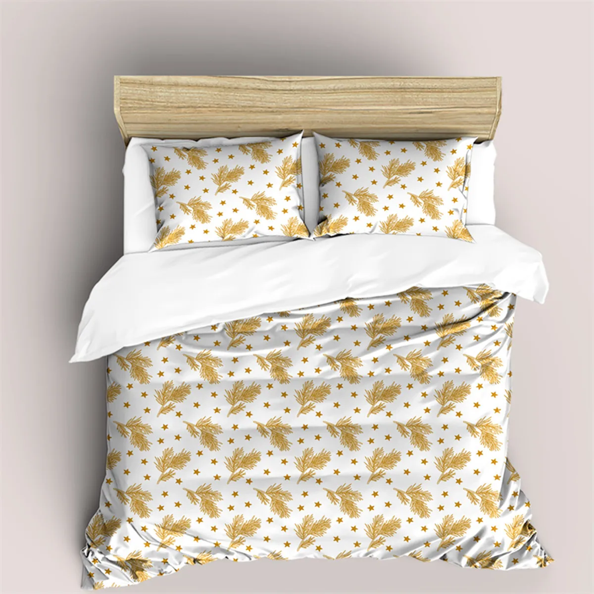 

Flowers and Leaves Duvet Cover Microfiber Botanical Weed for Children Women for Bedroom Decorations Simple Style Queen King Size
