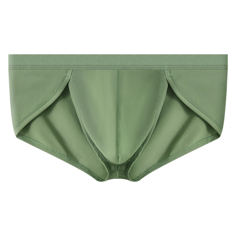 Мужское сексуальное повседневное нижнее белье брифы однотонные шорты