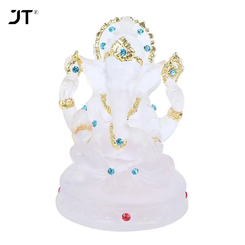 

Прозрачная Статуэтка из Смолы Ganesh индуистский слон Бог успеха Статуэтка орнамент