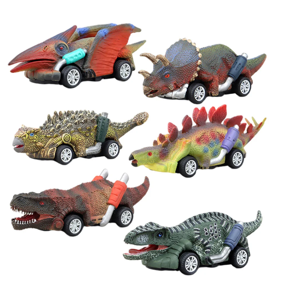 

Моделирование динозавров 6 шт., модель, Тяговая машина, Детские динозавры