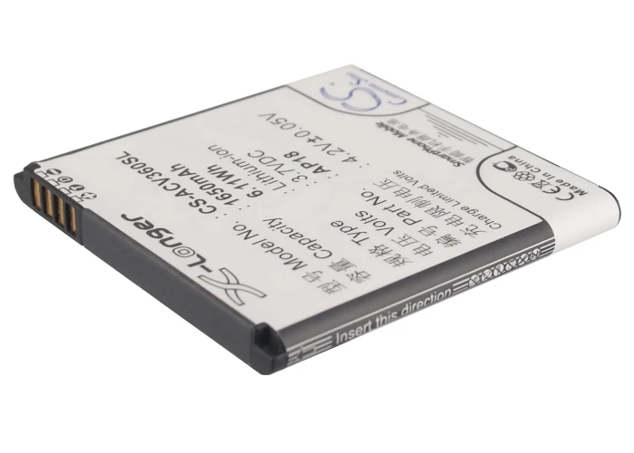 

CS 1650mAh / 6.11Wh battery for Acer Liquid E1, Liquid E1 Dou, V360 AP18
