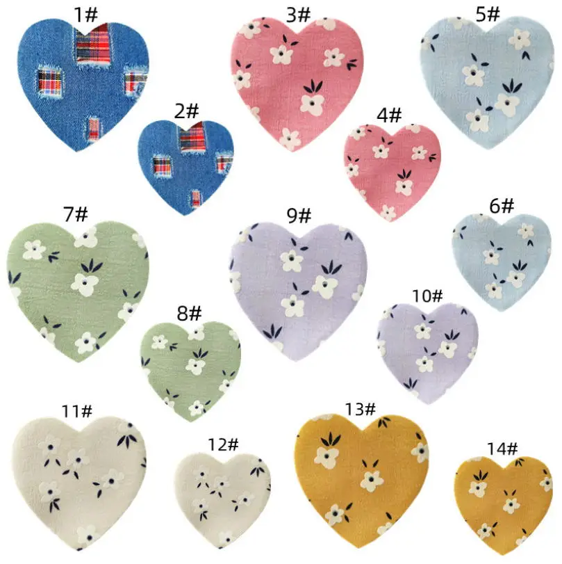 

New Arrival 10 pcs Flower Patches Iron On Sew On Motif Applique Fabric Clothing Hat Bag Shoe Decor Repair Accessory