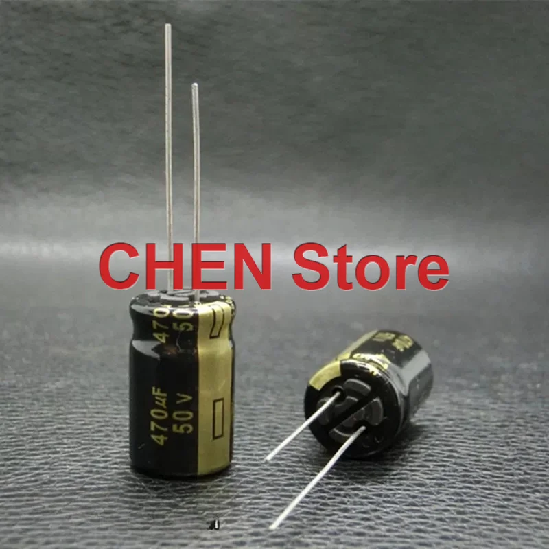 Фото 50 шт./лот, оригинальные электролитические конденсаторы Matsushita FM 470UF 50V 12.5X20MM 105C 50V470UF, бесплатная доставка №3