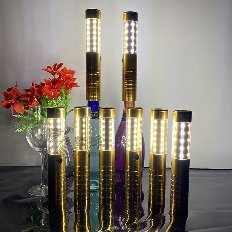 Фото Стробоскопическая дубинка, 1 шт., спрей для обслуживания винных бутылок шампанского для VIP-ночного клуба, KTV, бара, флэш-палочки для бутылок, флэш-дубинка №1