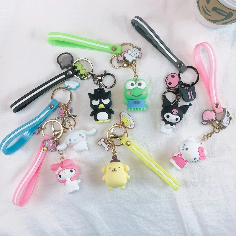 

Kawaii Sanrioed Anime series refinement small and exquisite Cartoon Drop Key Chain Creative DIY Couples Key Chain Bag Pendant