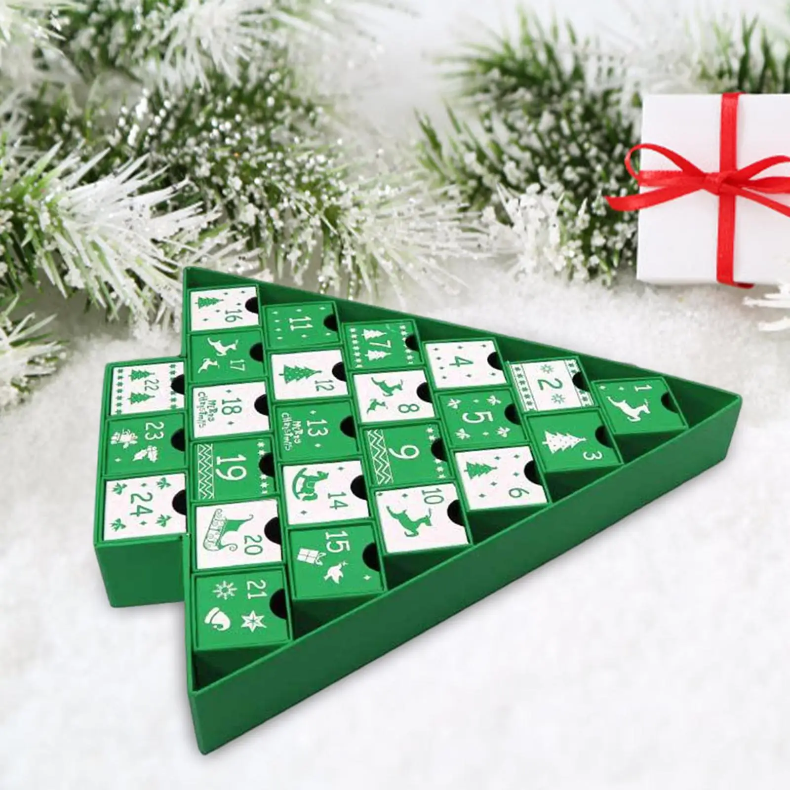 

Подарочные коробки с ящиками и цифрами, материал премиум-класса для детских украшений, 13,4x14,6x2 дюйма