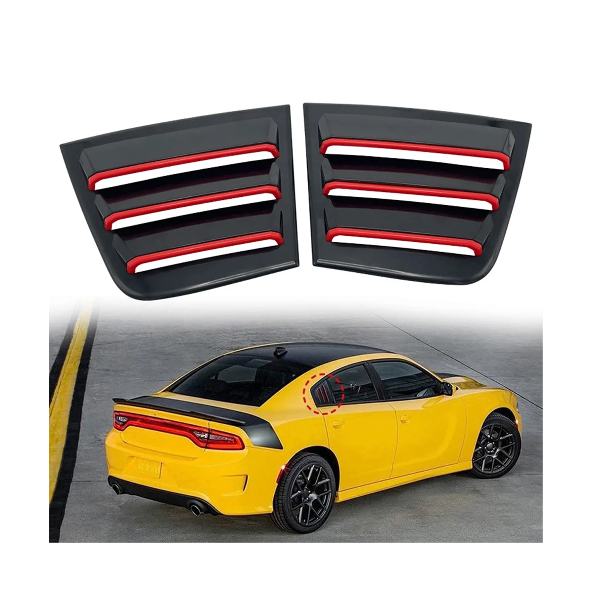 Автомобильная внешняя боковая вентиляционная задняя панель окна для Dodge Warhorse